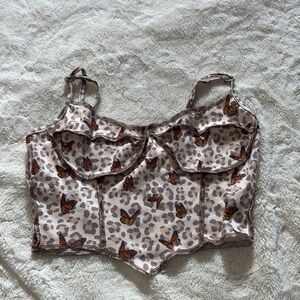 SHEIN Butterfly Corset Cami Top | Y2K Fairy Grunge Tank